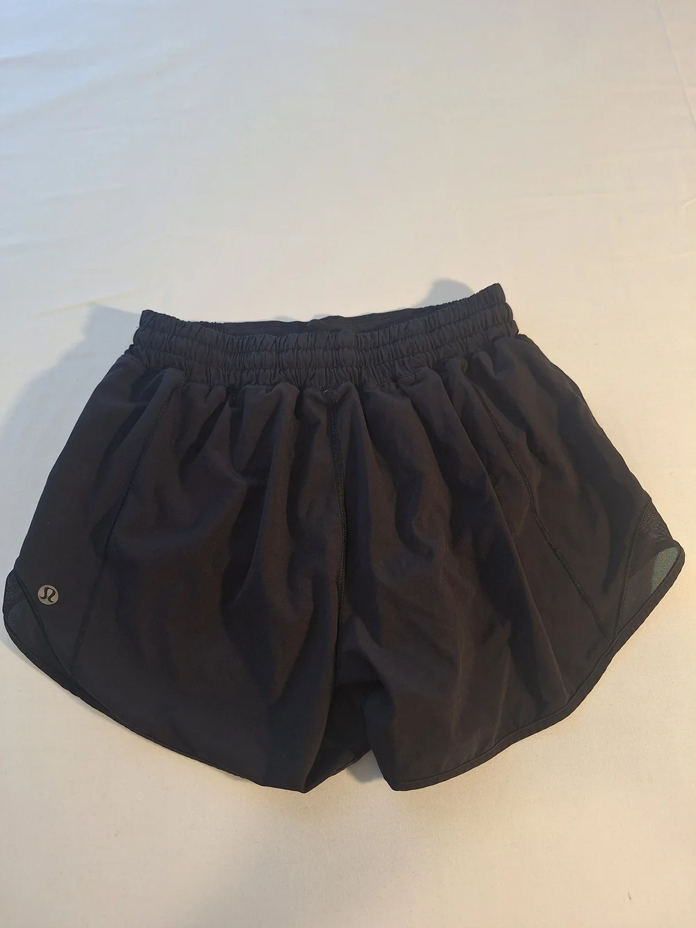Lululemon Women’s Black Running Shorts Size 4 Lightweight Mesh Athletic Gym Work